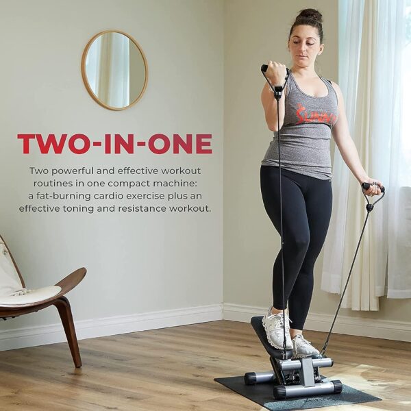 Health & Fitness Mini Stepper for Exercise Low-Impact Stair Step Cardio Equipment with Digital Monitor - Image 7
